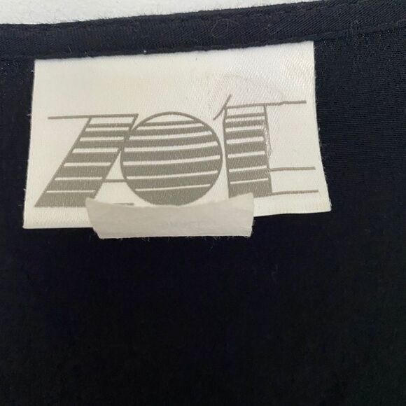 Zoe California SZ S lightweight black button blouse - Picture 5 of 5